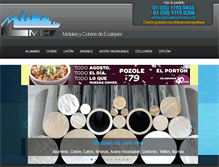 Tablet Screenshot of metalesycobres.com